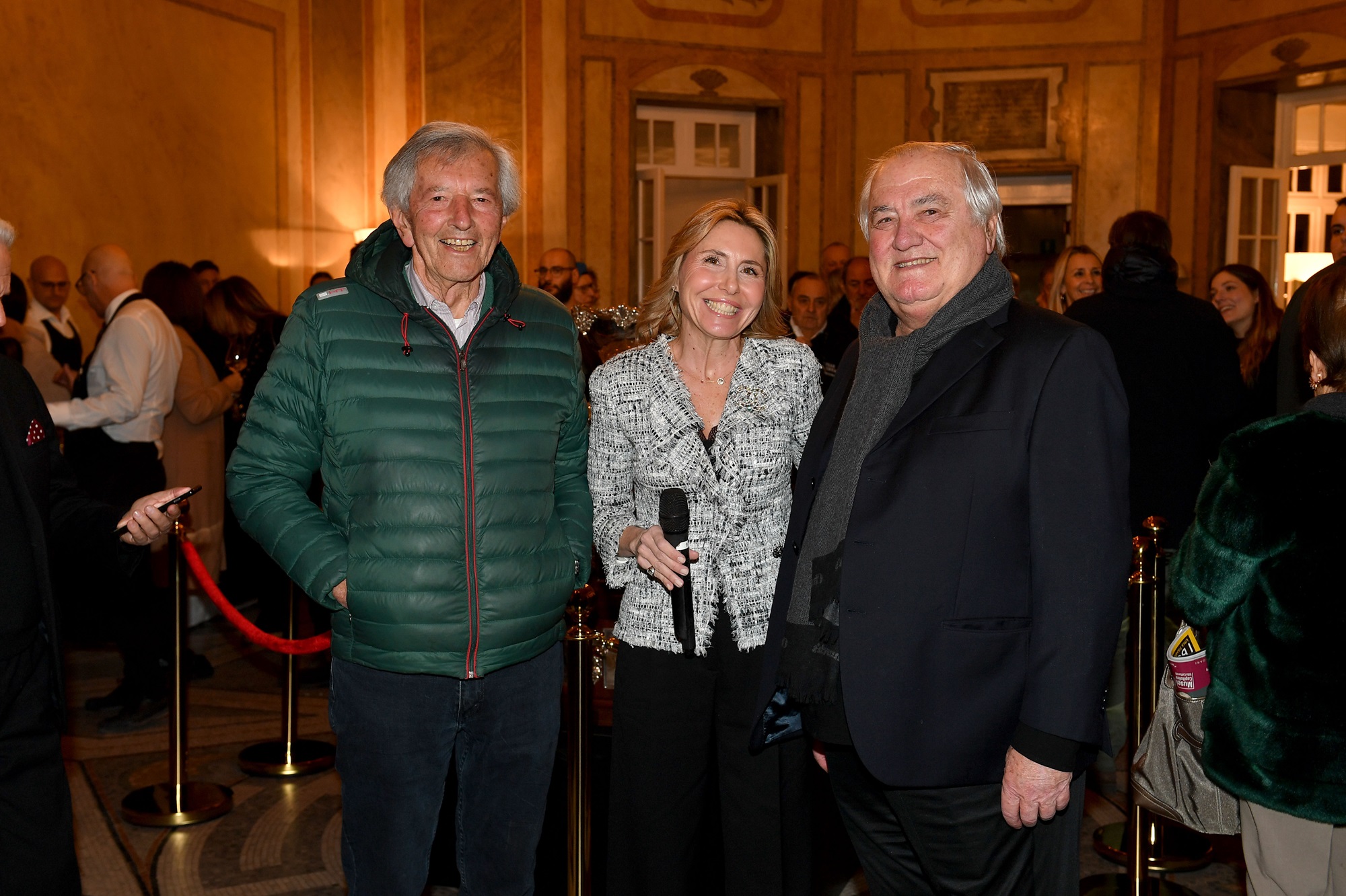 Sergio Tacchini con la presidente del Tc Milano e Giordano Maioli