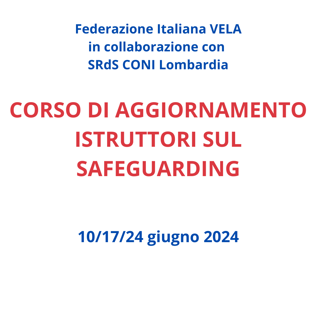 FIV - CORSO DI AGGIORNAMENTO ISTRUTTORI SUL SAFEGUARDING