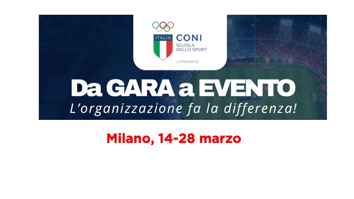 Da GARA a EVENTO: l’organizzazione fa la differenza