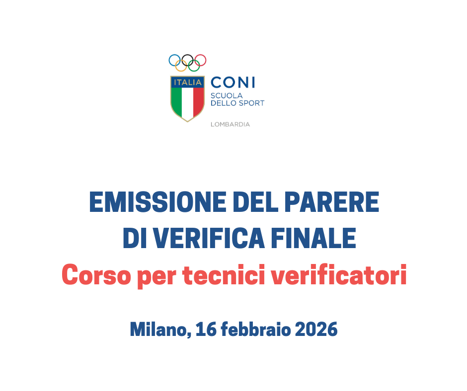 EMISSIONE DEL PARERE  DI VERIFICA FINALE  - Corso per tecnici verificatori 