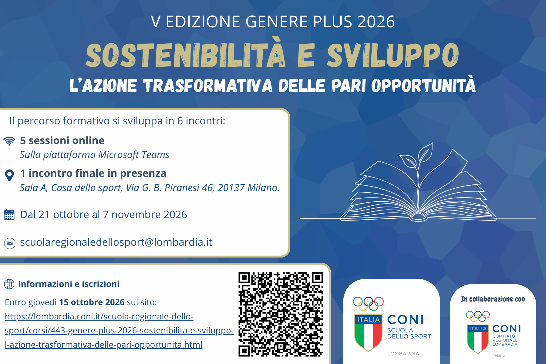 Genere plus 2026 - Sostenibilità e sviluppo - L’azione trasformativa delle pari opportunità