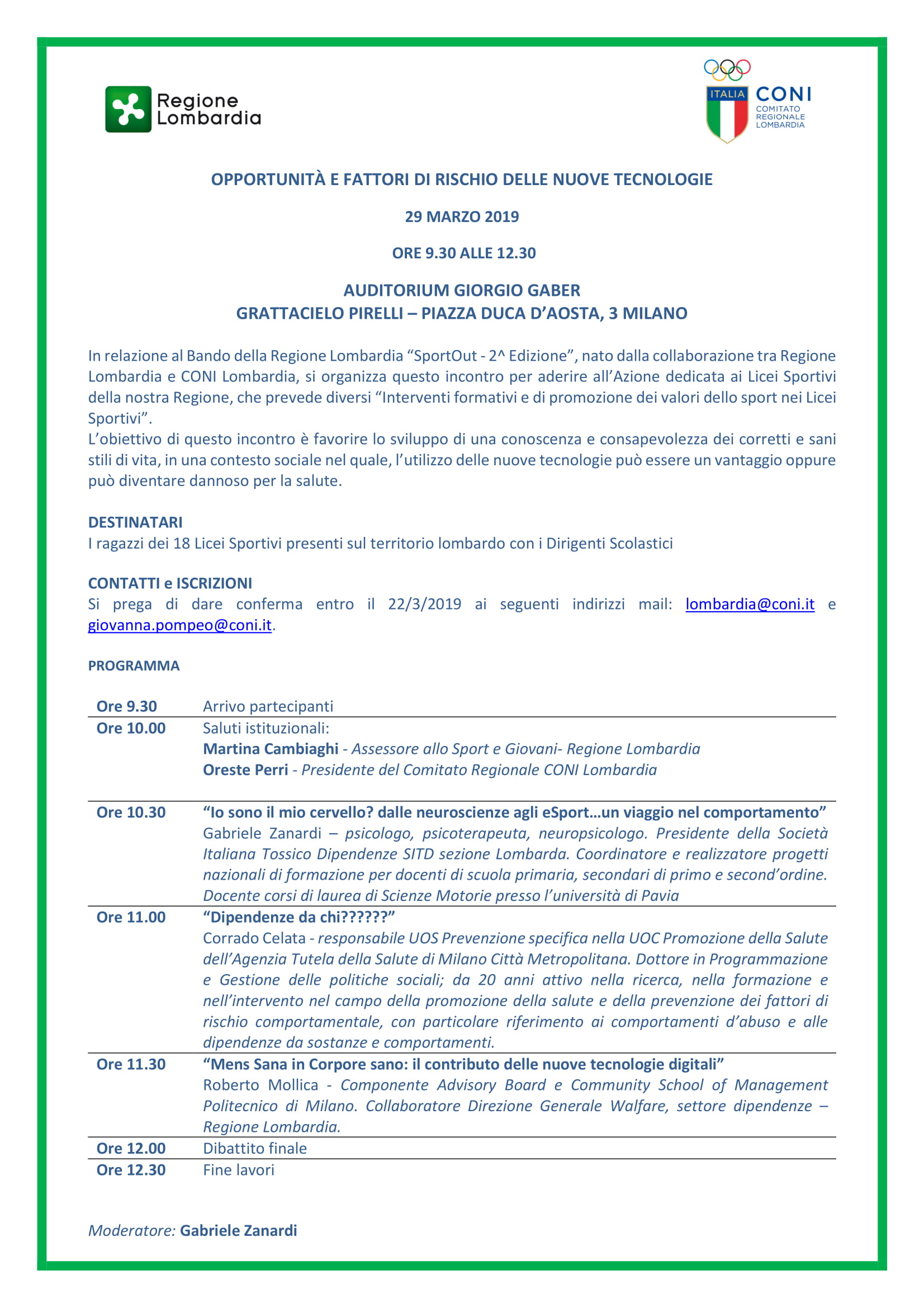 Locandina Convegno Licei Sportivi 29 03 2019 1