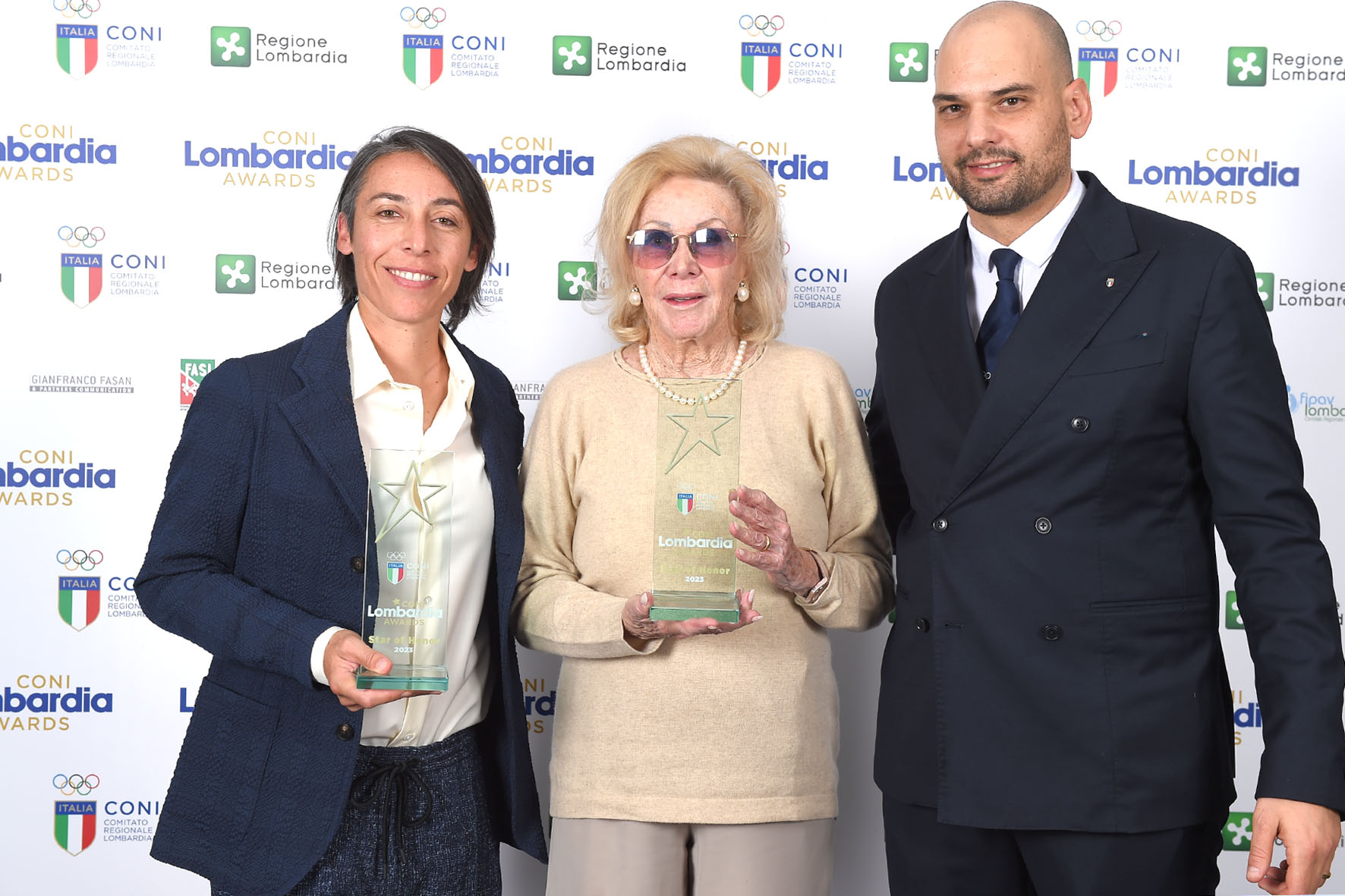 MILANO 19.12.2023 Stadio Giuseppe Meazza/CONI LOMBARDIA AWARDS/SPORT/ATTENZIONE: SOLO AD USO ESCLUSIVO DEL CO NI LOMBARDO/ph Fabio Bozzani/Nella foto CONI LOMBARDIA AWARDS