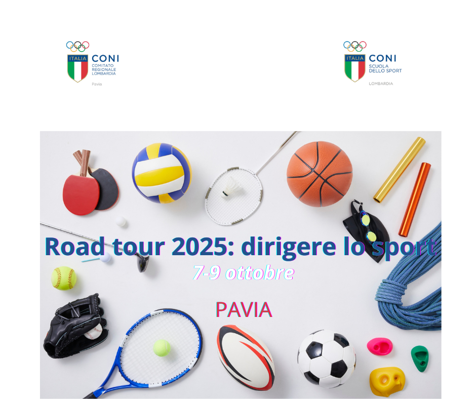 Road tour 2025: dirigere lo sport - Pavia