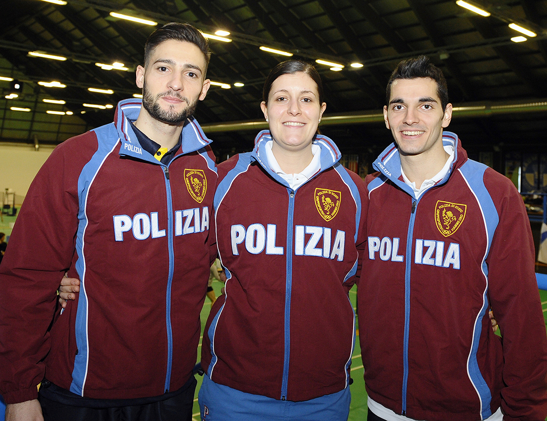 Rosario Maddaloni Jeanine Cicognini e Giovanni Greco Fiamme Oro