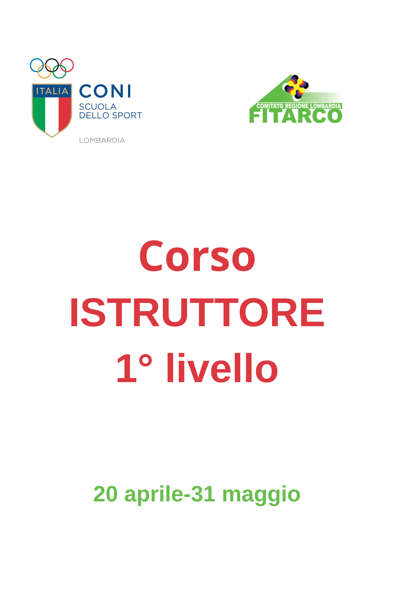 FitArco - Corso Istruttore 1° livello 