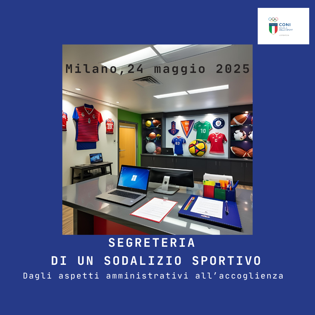 Segreteria di un sodalizio sportivo - Dagli aspetti amministrativi all'accoglienza